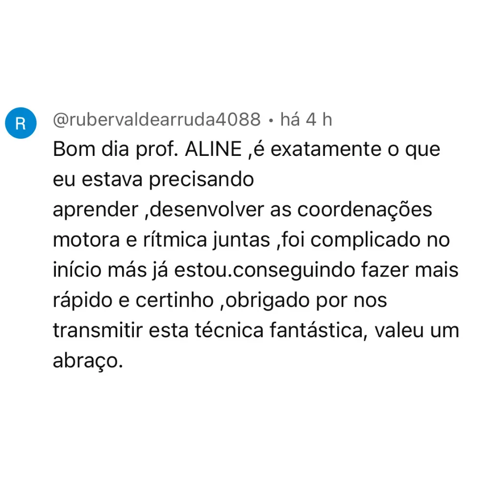 Depoimento aluno